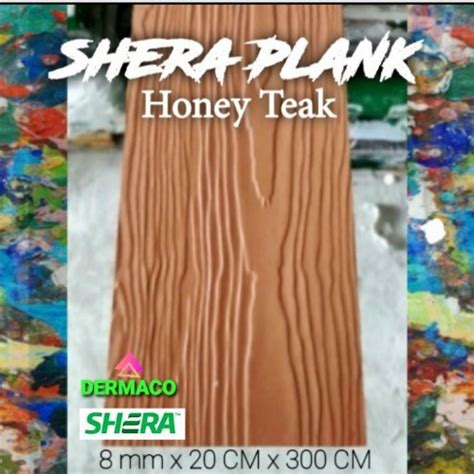 Jual Shera Plank Honey Teak Cm Woodplank Lisplang Grc Conwood