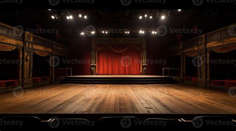 AI Generative old theatre stage 28813423 Stock Photo at Vecteezy