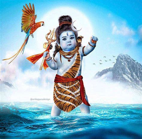 Download Baby Bhole Baba In Ocean Wallpaper