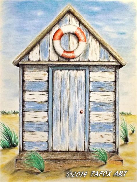 Beach Hut Pastel Chalks Drawing By TAFOXART On DeviantArt Beach