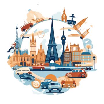 Travel To Europe Illustration Big London Traveler Png Transparent