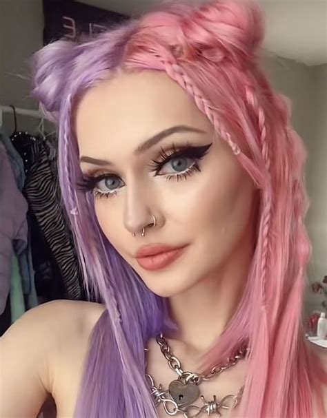 Purplesneakers On Tiktok In 2024 Pink Hair Dye Split Dyed Hair