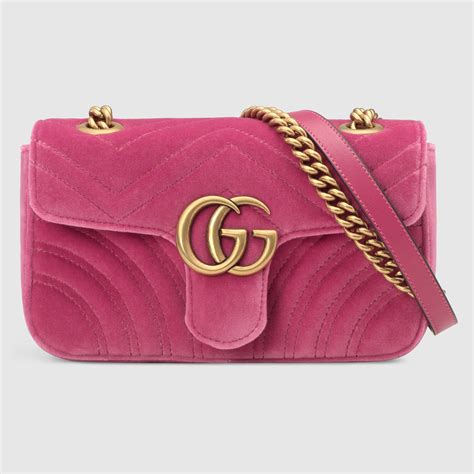 Gg Marmont Velvet Mini Bag Gucci Womens Shoulder Bags 446744k4d2t5532