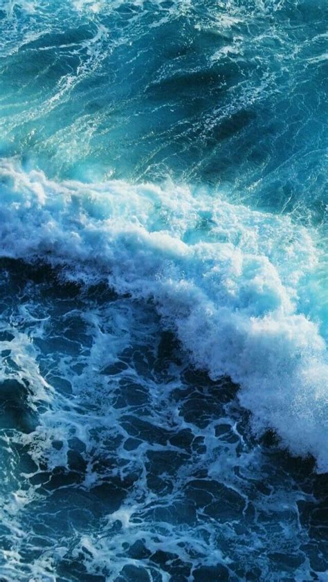 beach ocean wallpaper blue aesthetic water lockscreen | Waves wallpaper ...