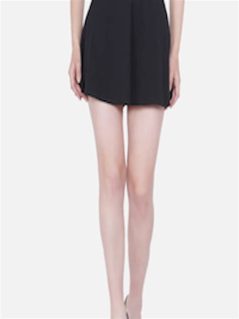 Buy Akshatani Black Flared Mini Skirt Skirts For Women 18337264 Myntra