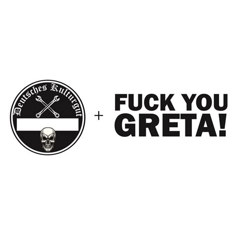 Sticker Set Plakette Deutsches Kulturgut Fuck You Gret