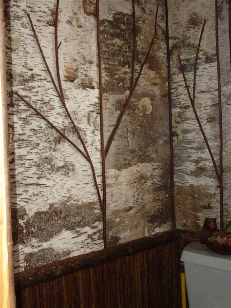 Custom Birch Bark Walls Берёста