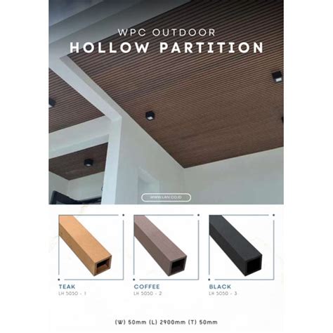 Jual Wpc Outdoor Hollow Partisi X Cm Hollow Partisi Sekat Ruangan