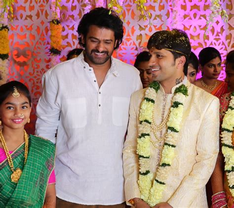 Prabhas at Varsha Reddy - Prabhu Thej Wedding (4/8/2016) - Prabhas Fans ...