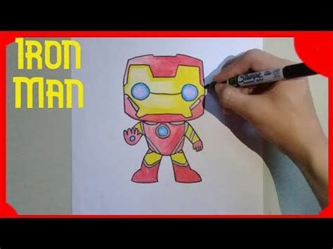 Cómo DIBUJAR a IRON MAN FUNKO POP fácil paso a paso YouTube Cómo