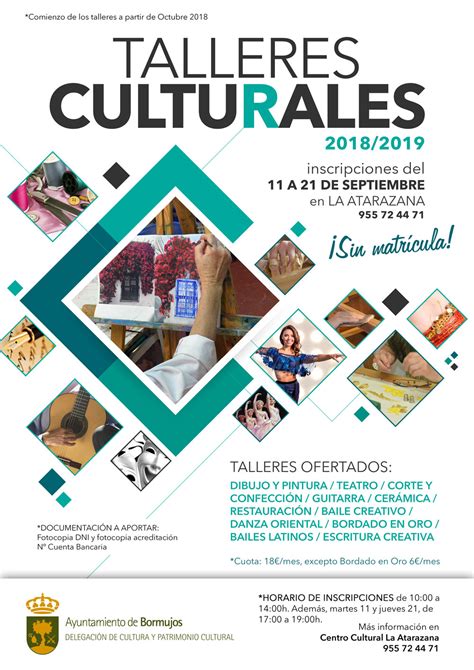 Abierto El Plazo De Inscripciones Para Los Talleres Culturales Curso