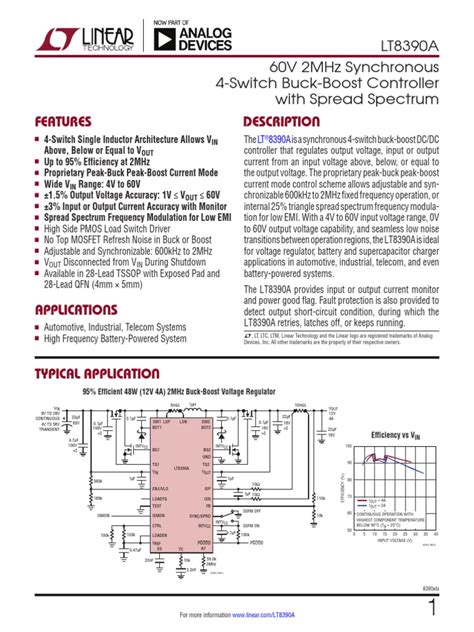 LT8390A | PDF | Computer Engineering | Electricity