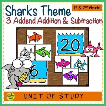 Sharks Build Addend Addition Subtraction Number Sentences Tpt