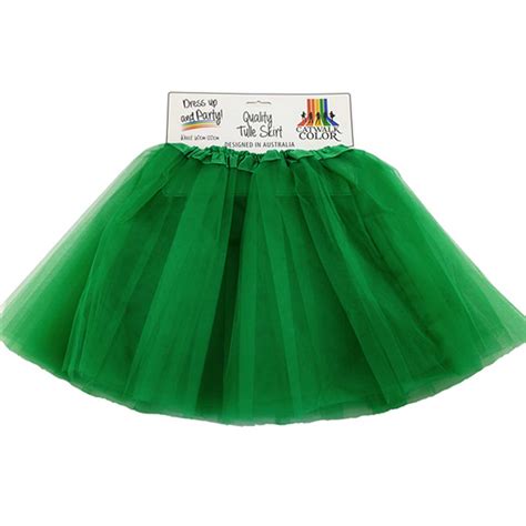 Green Tulle Tutu Skirt - Adult