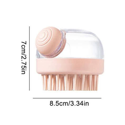 Pc Silicone Shampoo Scalp Shower Body Washing Hair Massage Brush C Ln