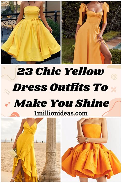 23 Chic Yellow Dress Outfits To Make You Shine January 2024