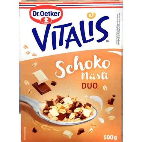 Dr Oetker Vitalis Choco Muesli Duo G German Foods