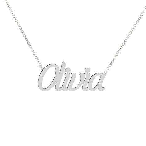 Gold Name Necklace - Olivia – Segal Jewelry