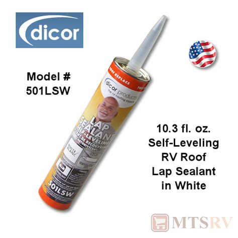 DICOR Lap Sealant 501LSW - Self-Leveling for Horizontal - WHITE - 10.3 ...