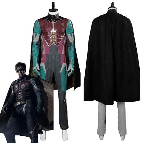 2018 Titans Robin Cosplay Richard Grayson Costume Nightwing Outfit Cosplay Costume Full Suit ...