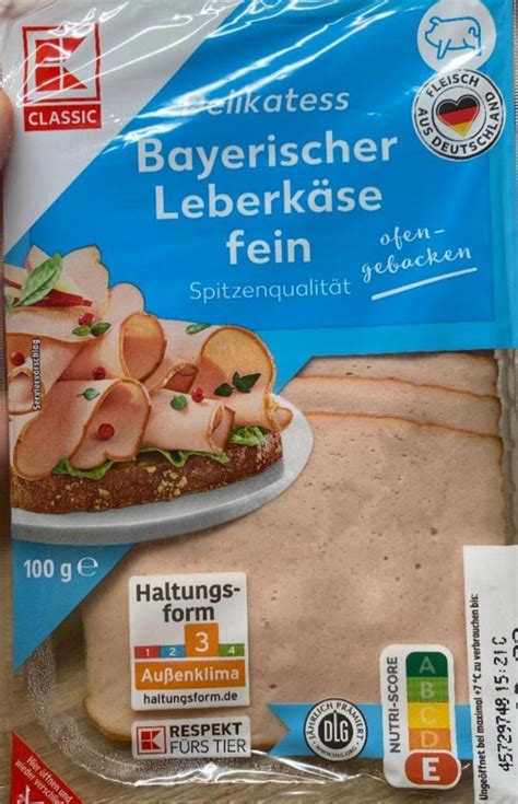 Bayerischer Leberkäse fein K Classic kalórie kJ a nutričné hodnoty