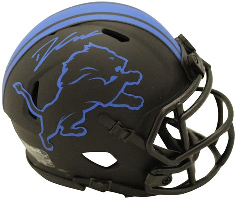 D’Andre Swift Autographed/Signed Detroit Lions Eclipse Mini Helmet FAN ...