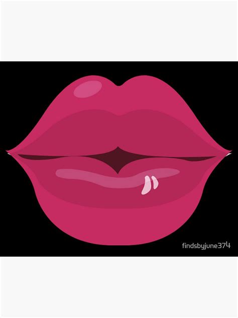 Sexy Red Lips Sticker By Findsbyjune374 Redbubble