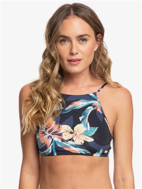 Printed Beach Classics Crop Top Bikini Top 3613375148252 Roxy