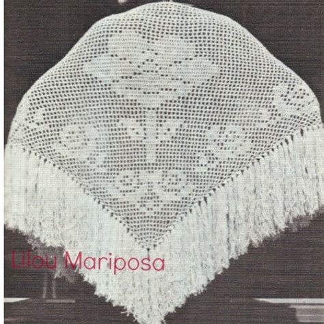 Crochet Pattern Vintage 70s Crochet Shawl Pattern Wrap Crochet Etsy Canada