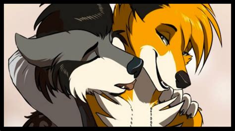 Furry Wallpapers Wolf And And Fox Furry Couples X Wallpaper