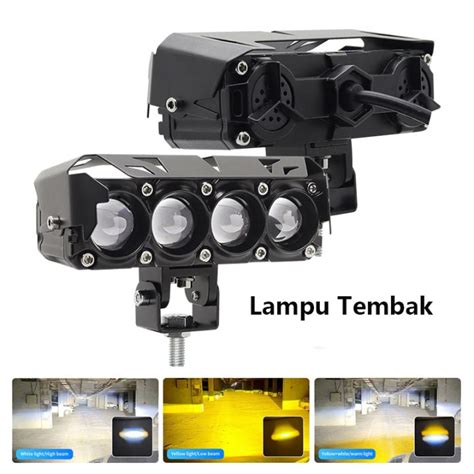 Pcs Lampu Tembak Sorot Led Sql Mata D Volt Plus Kipas Jauh