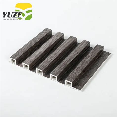 Home Interior Fluted WPC Wall Panel WPC Wooden Wall Slat Panel Cladding