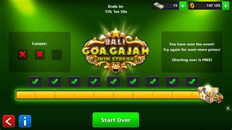 Ball Pool Road To Winning In Bali Goa Gajah Win Streak Get The