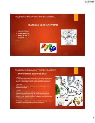 Sesi N Tema T Cnicas De Creatividad Fernando Paca Pdf