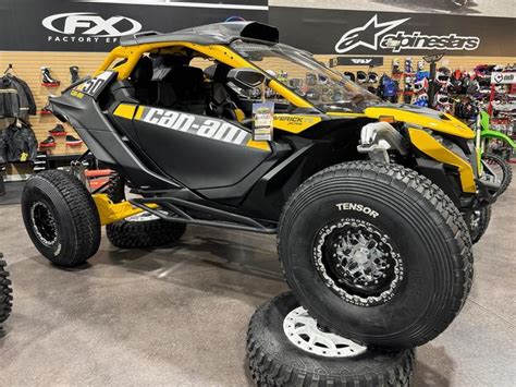 2024 Can Am Maverick R X RS With Smart Shox Carbon Black Neo Yellow