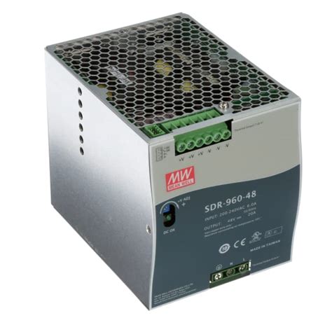 MEAN WELL SDR 960 48 Power Supply AC DC 48V 20A 200 264V In