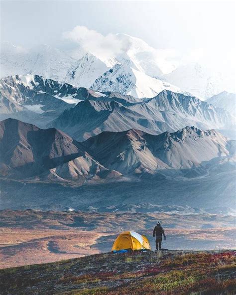 Camping With A View Of Denali National Park Alaska Photo By Simon