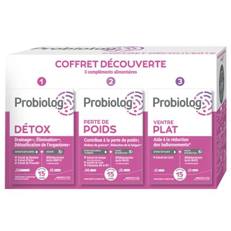 PROBIOLOG COFFRET DECOUVERTE DETOX PERTE DE POIDS VENTRE PLAT