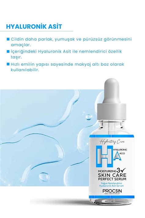 PROCSIN Yoğun Nemlendirici Hyaluronik Asit Serum 20 ML