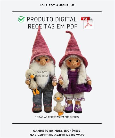 Receita Amigurumi Elfos Pdf Elo Produtos Especiais