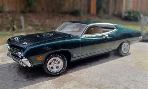 1970 Ford Torino Cobra Plastic Model Car Kit 1 24 Scale