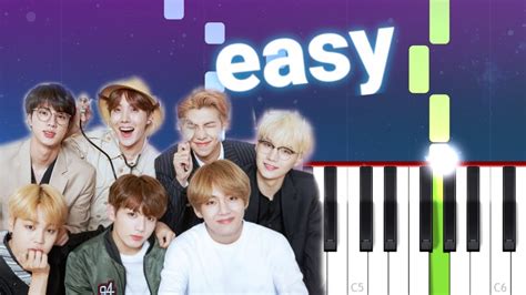 Bts 방탄소년단 Heartbeat 100 Easy Piano Tutorial Youtube