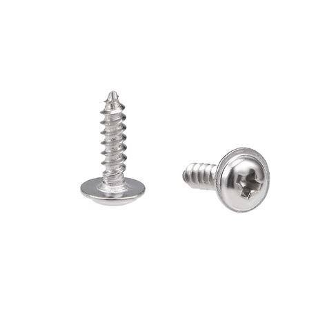 Uxcell Tornillos Autorroscantes Phillips Con Tornillo De Arandela 304