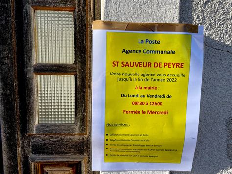 Fin prêt pour l ouverture de l Agence Postale Communale