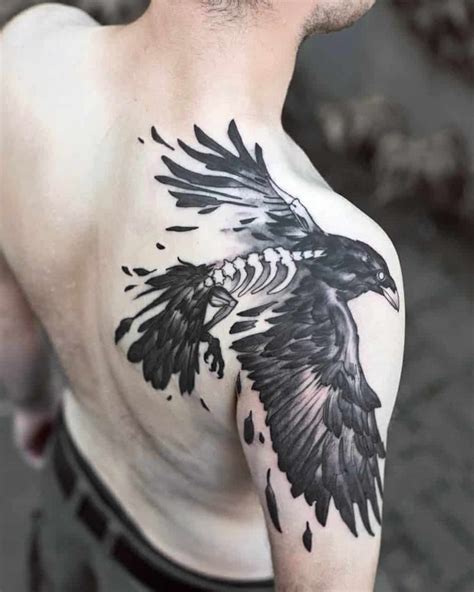 75 Best Viking Tattoo Ideas Symbolism Inspirational Guide Crow