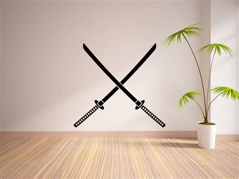 Katana Sticker Samurai Sword Japanese Martial Art Wall Stic Inspire