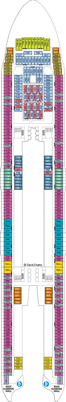 Royal Caribbean Allure Of The Seas Deck Plans Ship Layout And Staterooms