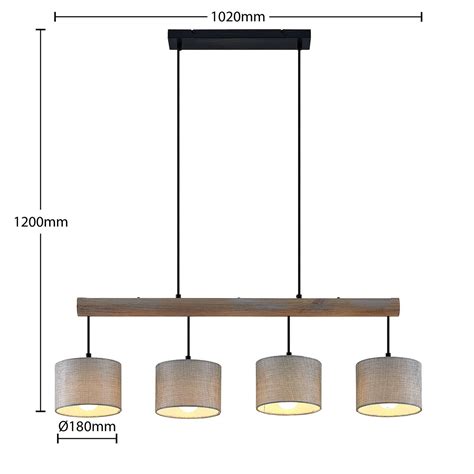 Lindby Scavi suspension à 4 lampes Anhänger beleuchtung