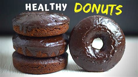 Oven Baked Chocolate Donuts Made With Oats No Flour Youtube