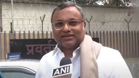 Karti Chidambaram Appears Before Ed In Chinese Visa Case India News